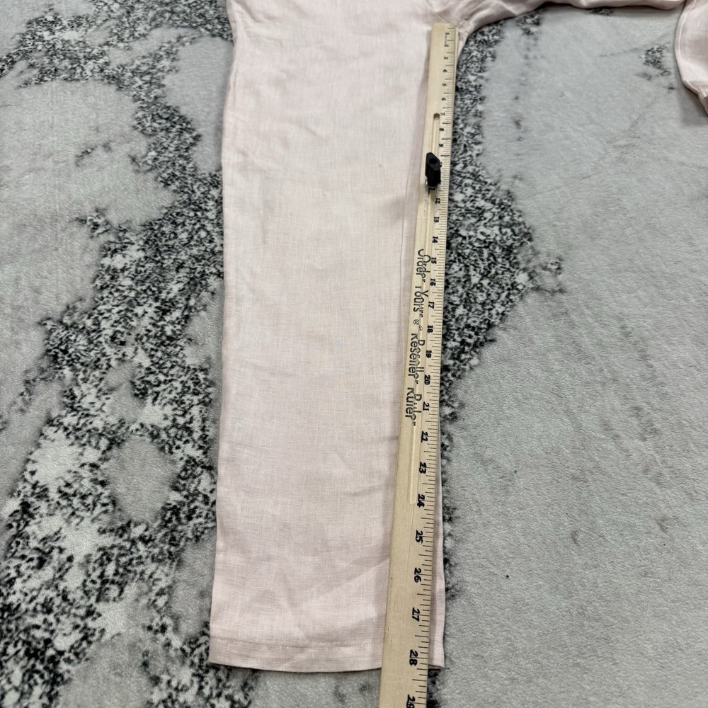Ema Costa Linen Jumpsuit Womens Small Sleeveless Pink Minimalist Lagenlook Boho - Picture 8 of 11